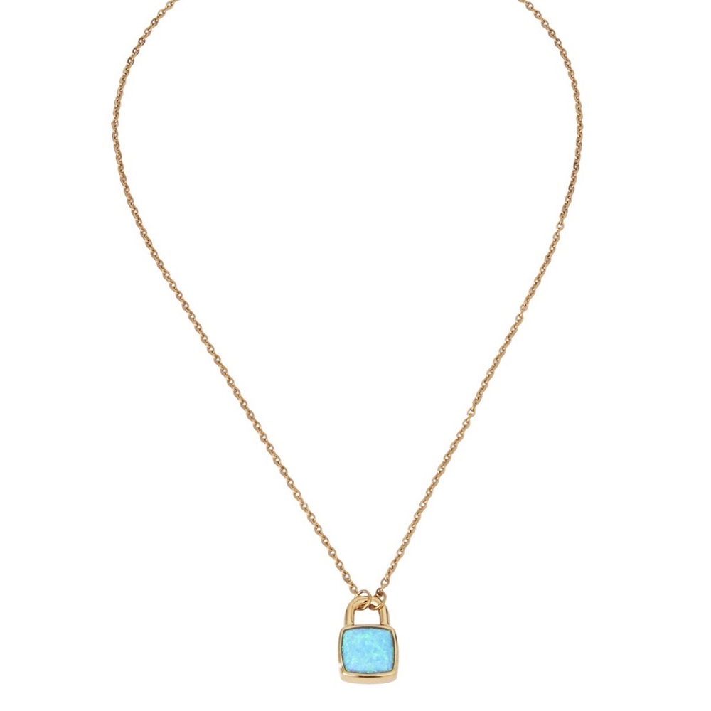 Taylor Swift Life of a Showgirl Opalite Lock Necklace